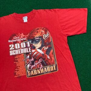 Vintage Nascar Shirt Mens XXL Red 2001 Winston Cup Dale Earnhardt Jr Racing Y2K
